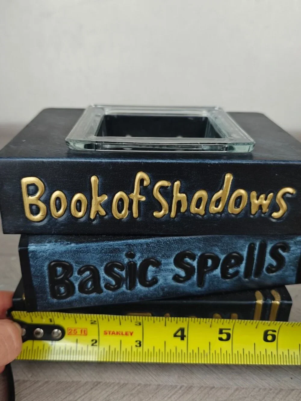 Scentsy Ceramic Under My Spell Wax Warmer Halloween Decor Book Of Shadows